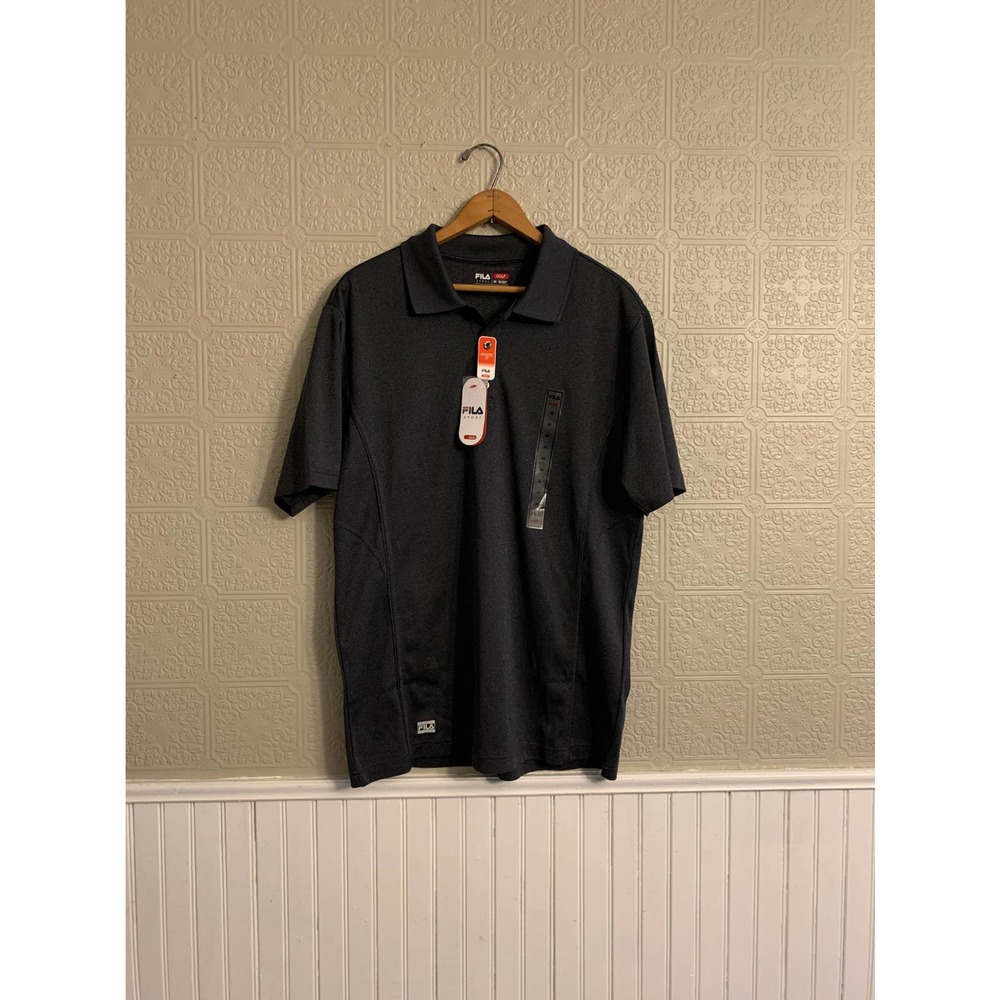 NWT - FILA Men's Golf Polo - Charcoal Gray - Size M